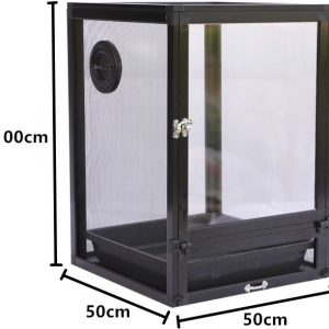 Terrario de malla 100×50×50 cm – máxima ventilación y fácil limpieza