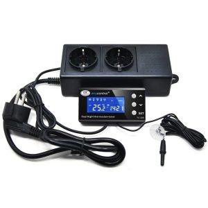 Termostato con Sonda y Doble Enchufe – Control Preciso de Temperatura